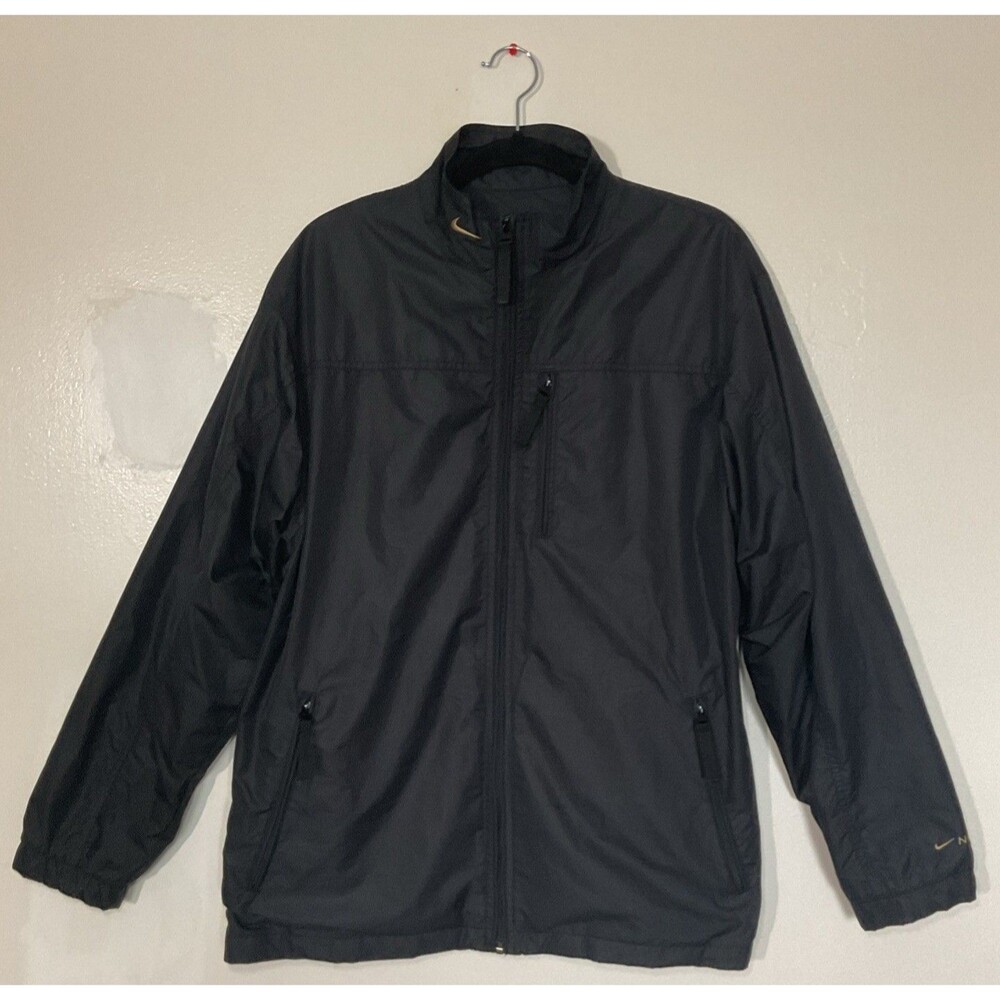 Vintage Nike Athletic Performance Windbreaker In Black And Gold Size M